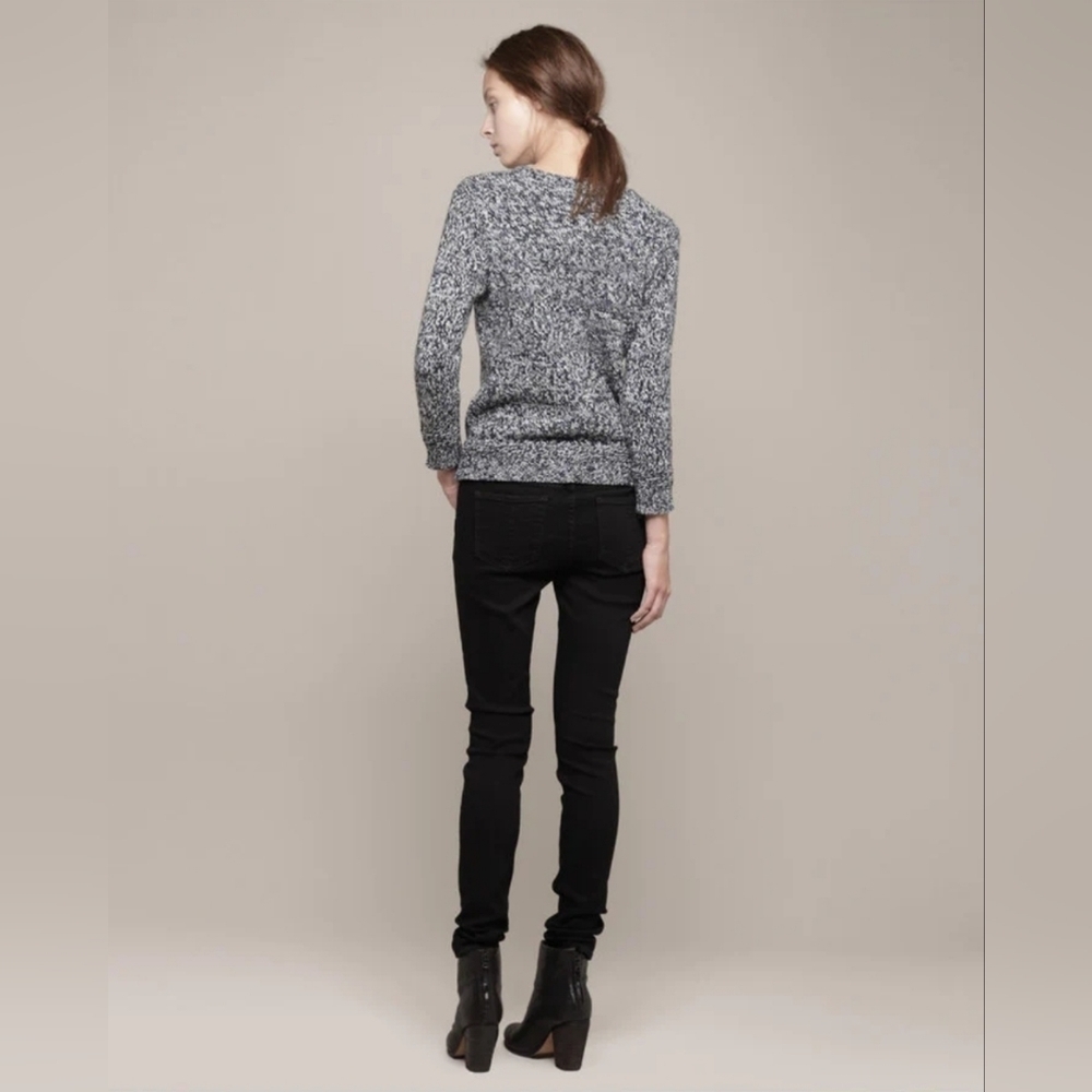 Rag & Bone Blue Chunky Knit Marled Wool Cashmere Blend Sweater Women's Size L - Picture 16 of 16